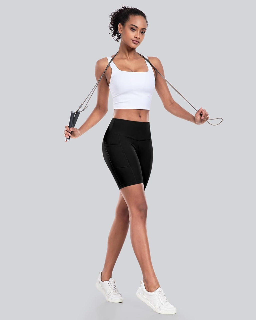 Comfort Fit Biker Yoga Shorts