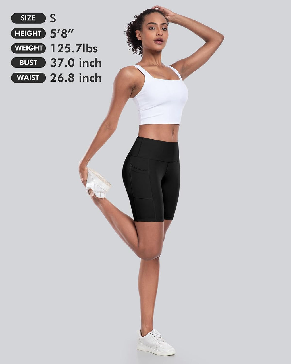 Comfort Fit Biker Yoga Shorts