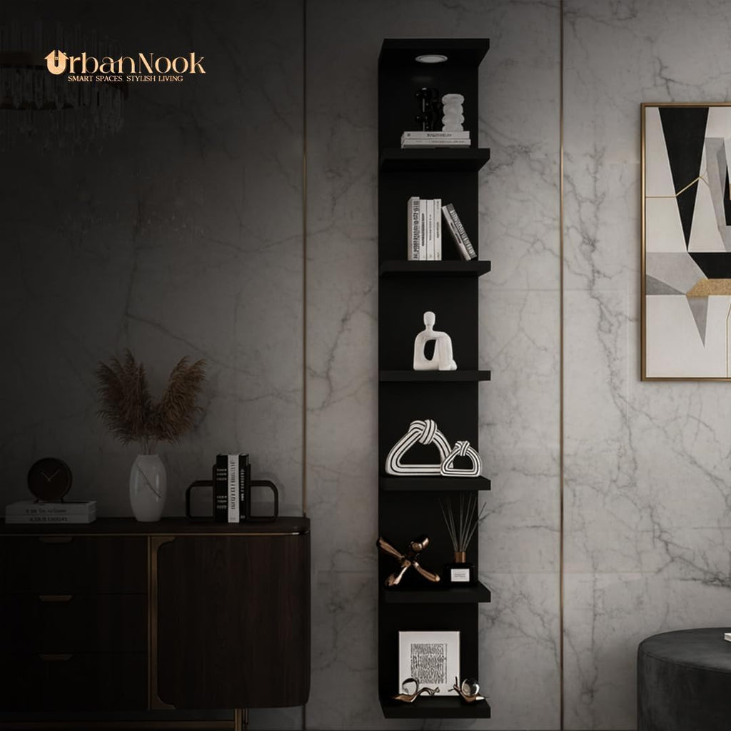 Sleek Floating Wall Shelf with LED