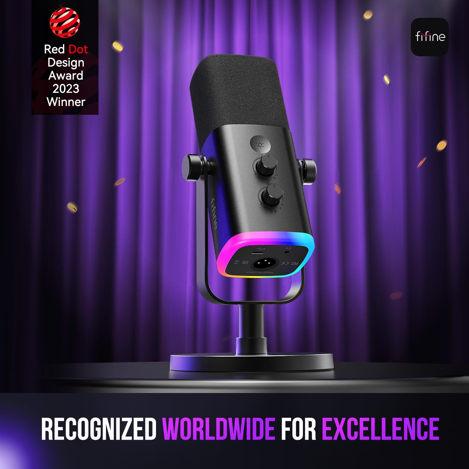 Dynamic Podcast Mic with RGB