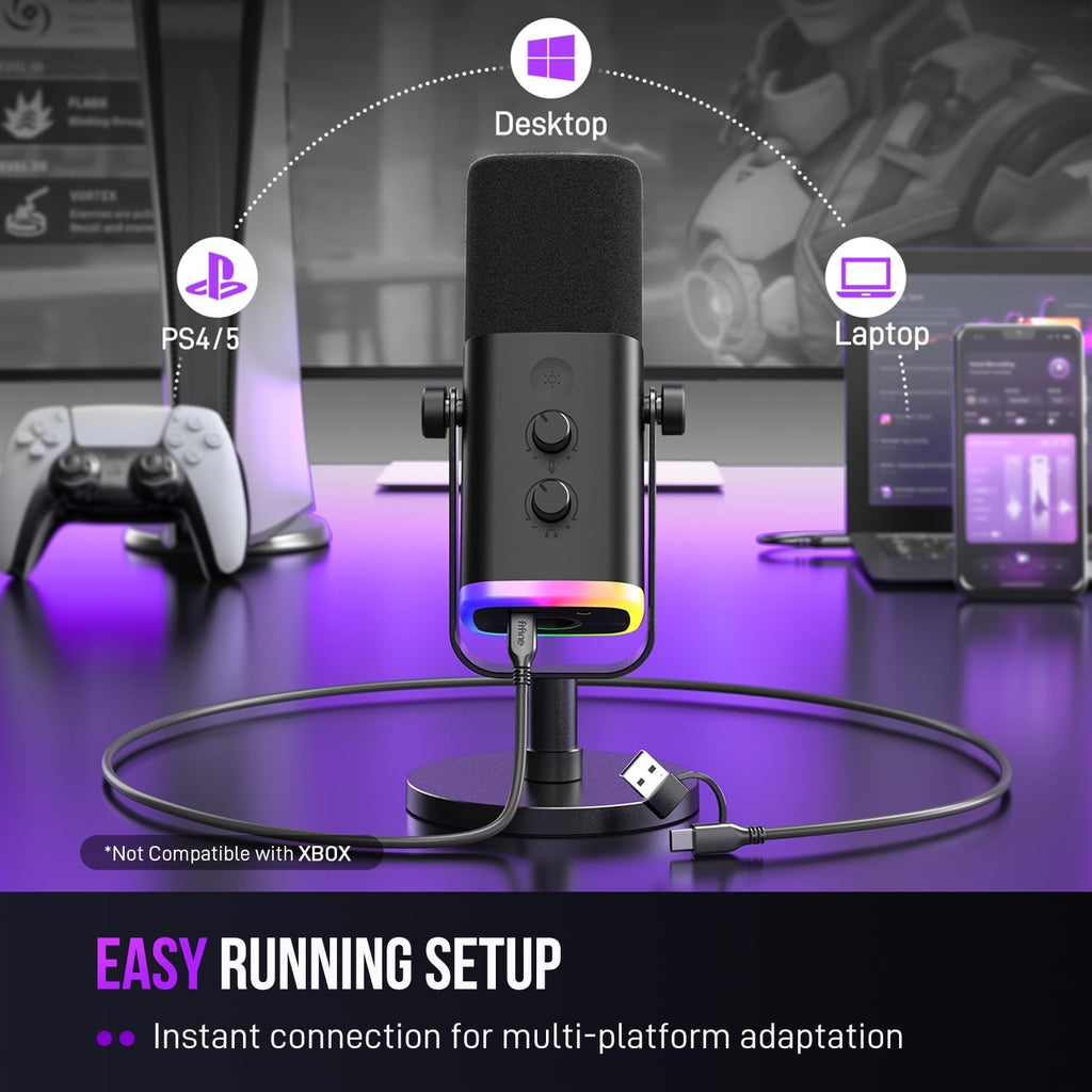 Dynamic Podcast Mic with RGB