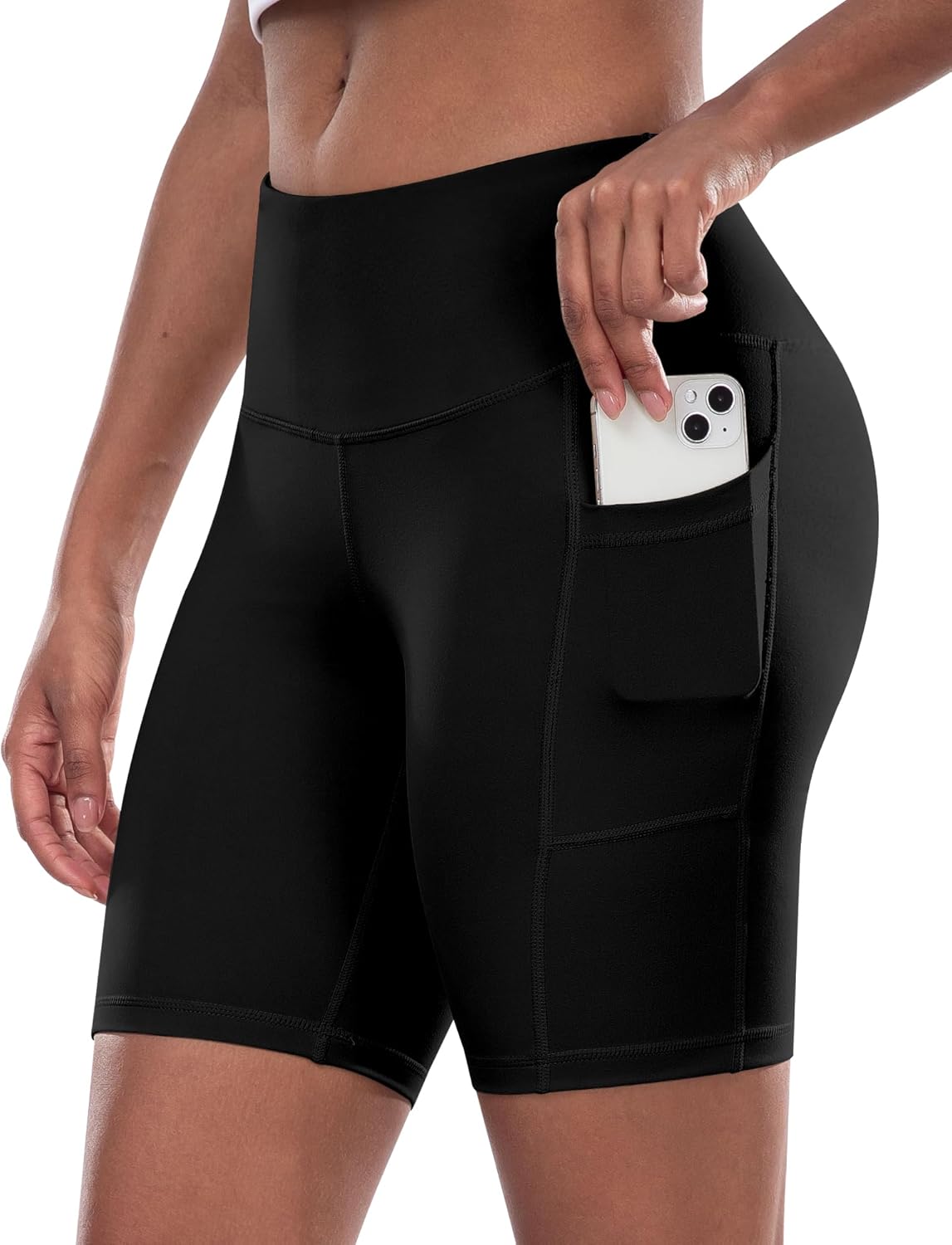 Comfort Fit Biker Yoga Shorts