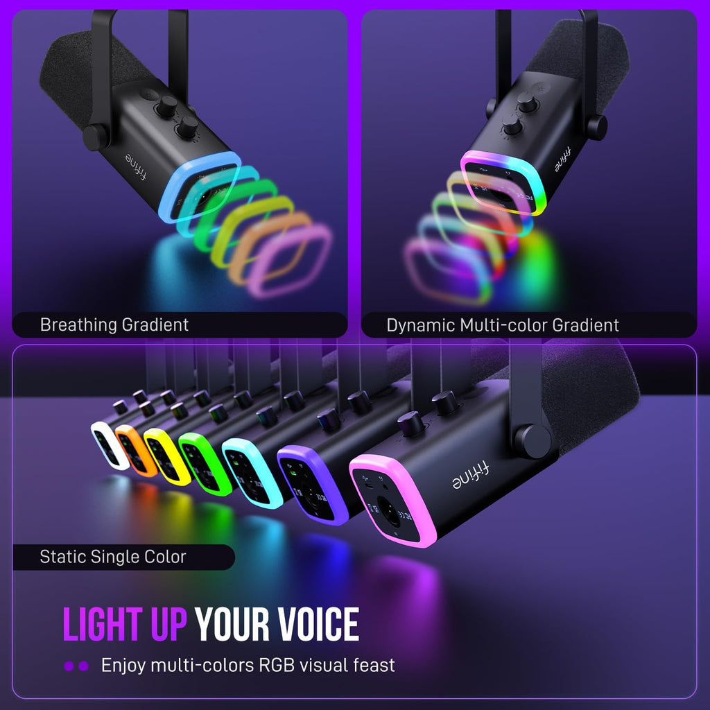 Dynamic Podcast Mic with RGB