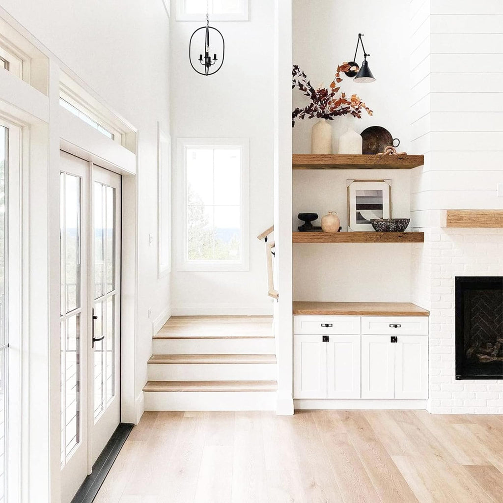 Rustic Floating Wall Shelves