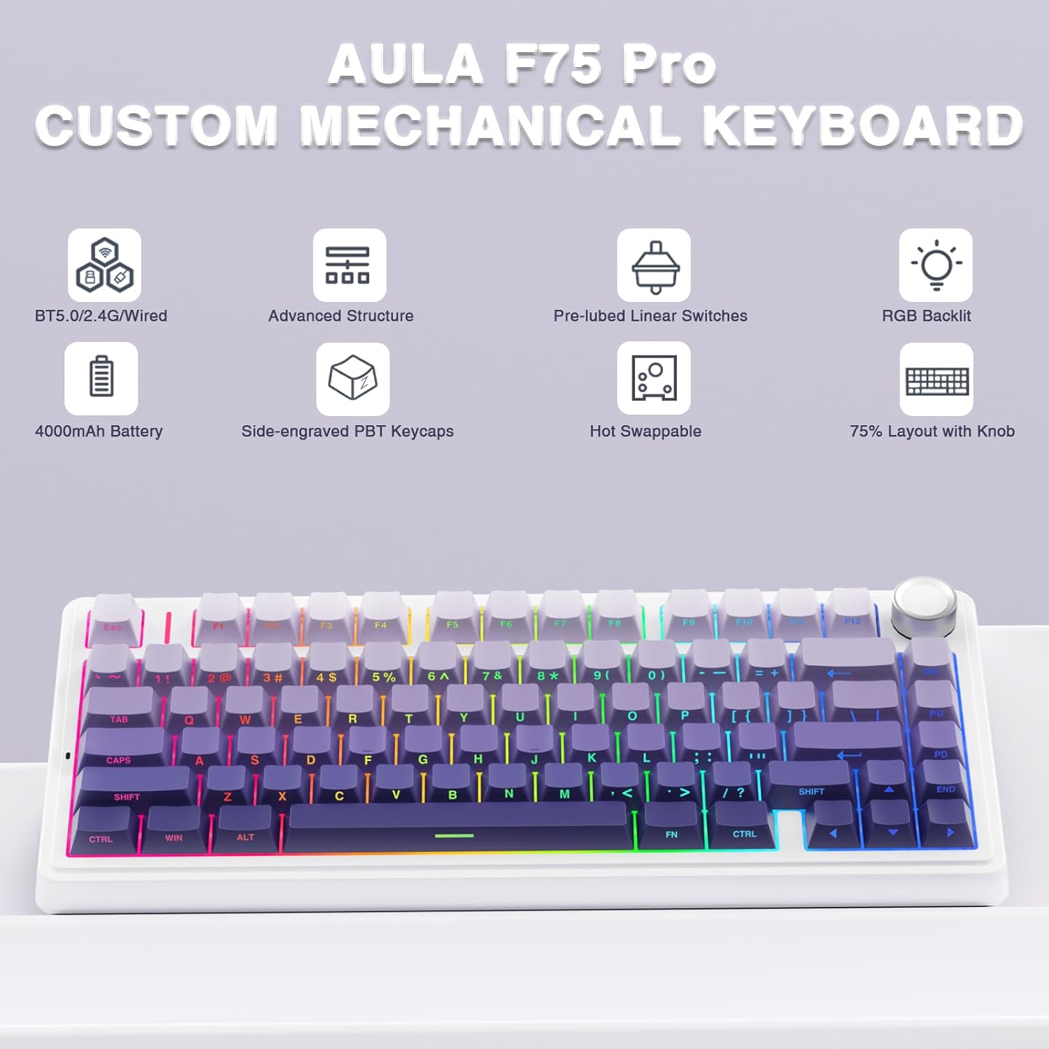 AULA F75 Pro Gaming Keyboard