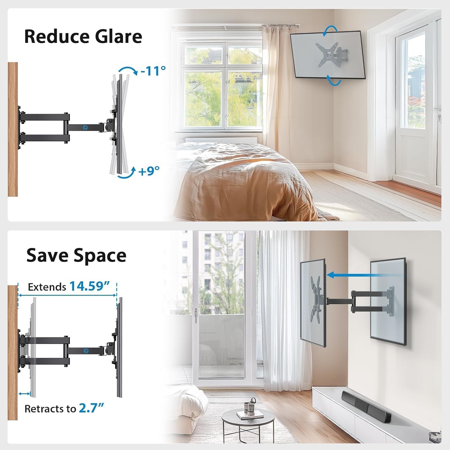 Ultimate TV Viewing Wall Mount