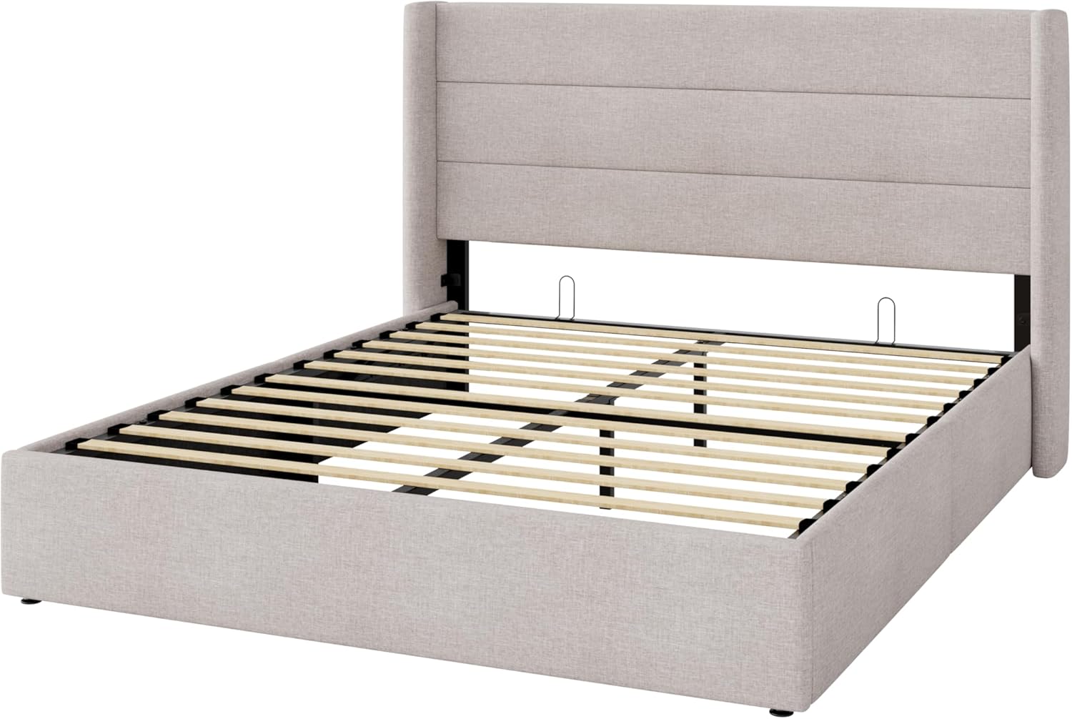 Elegant Lift-Up Storage Bed