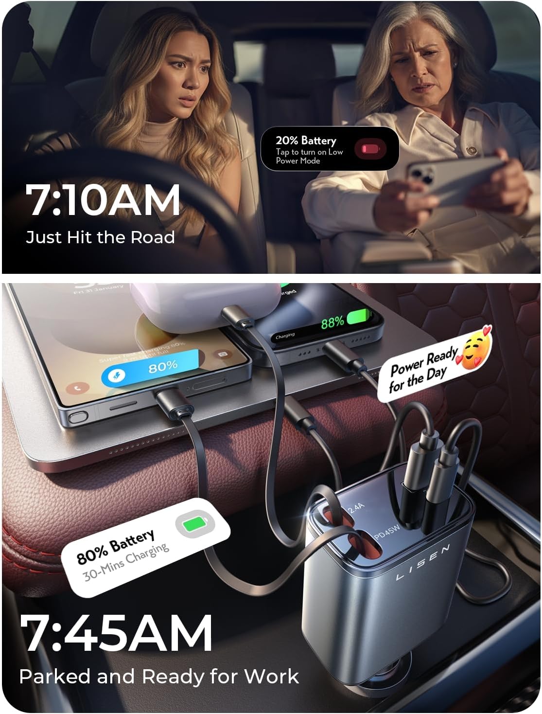 LISEN Fast Car Charger