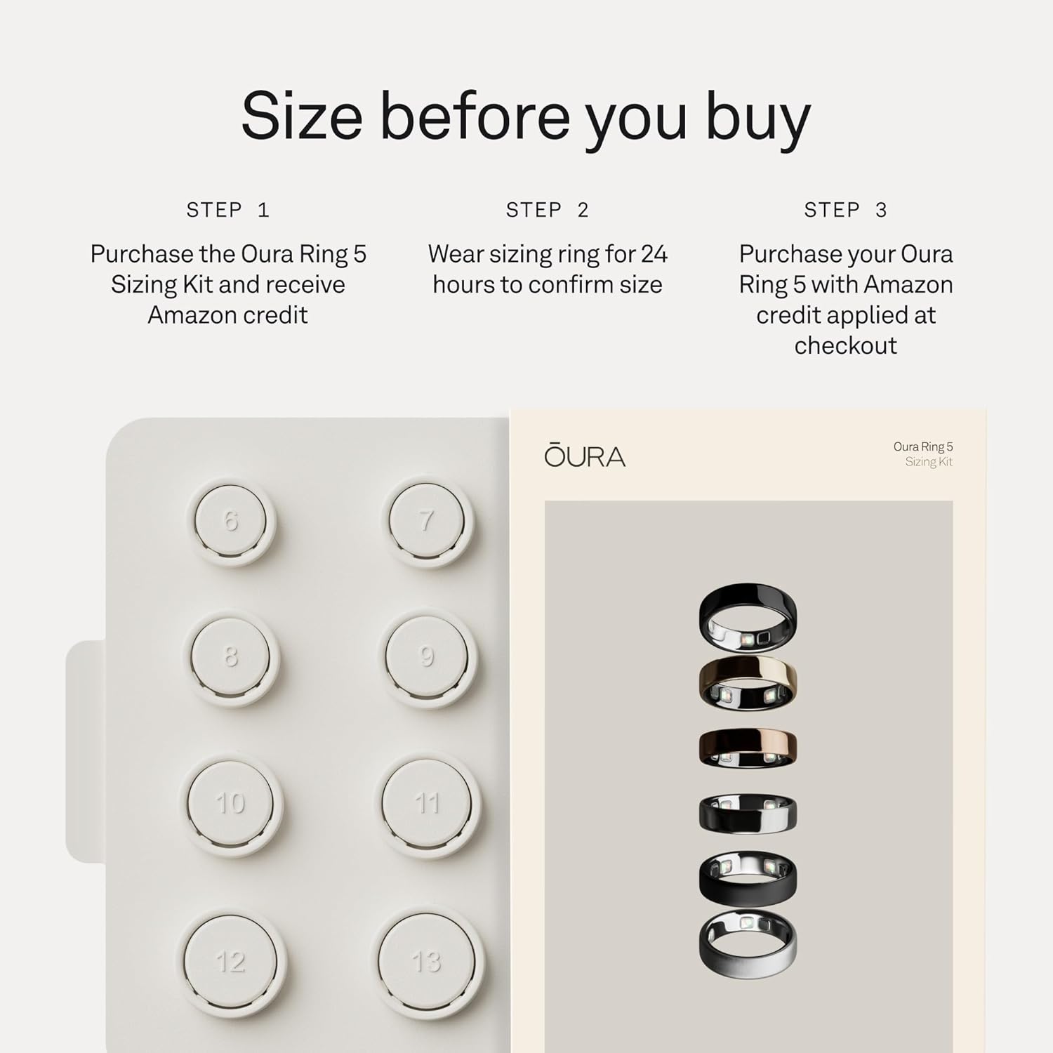 Oura Ring 5 Sizing Kit