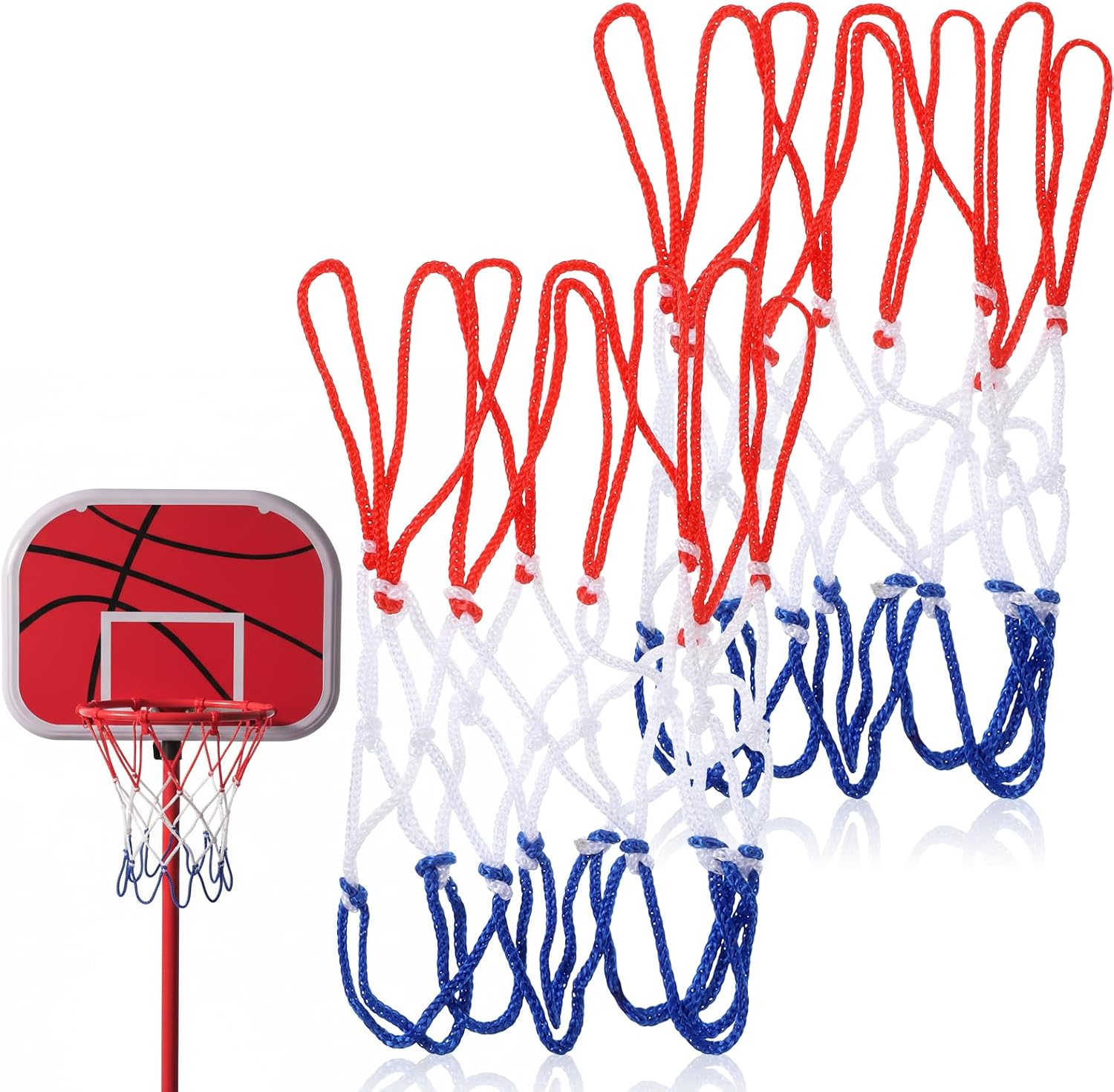Colorful Mini Basketball Net Replacement