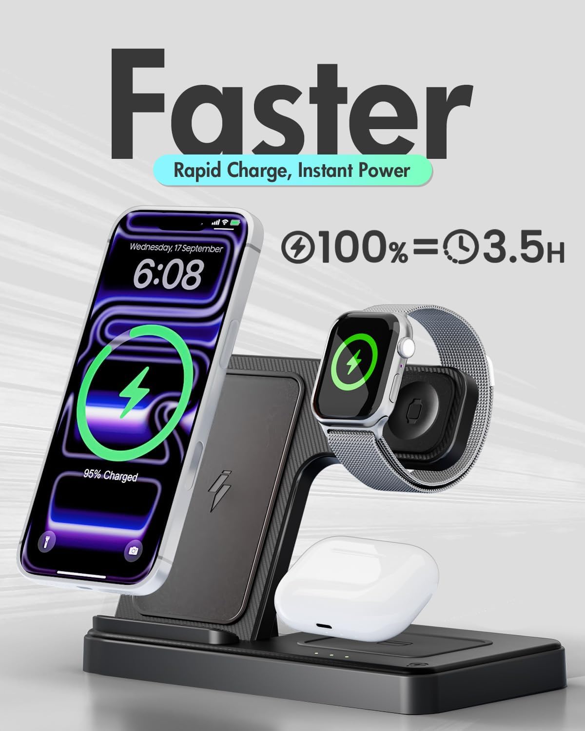 All-in-One Wireless Charger Stand