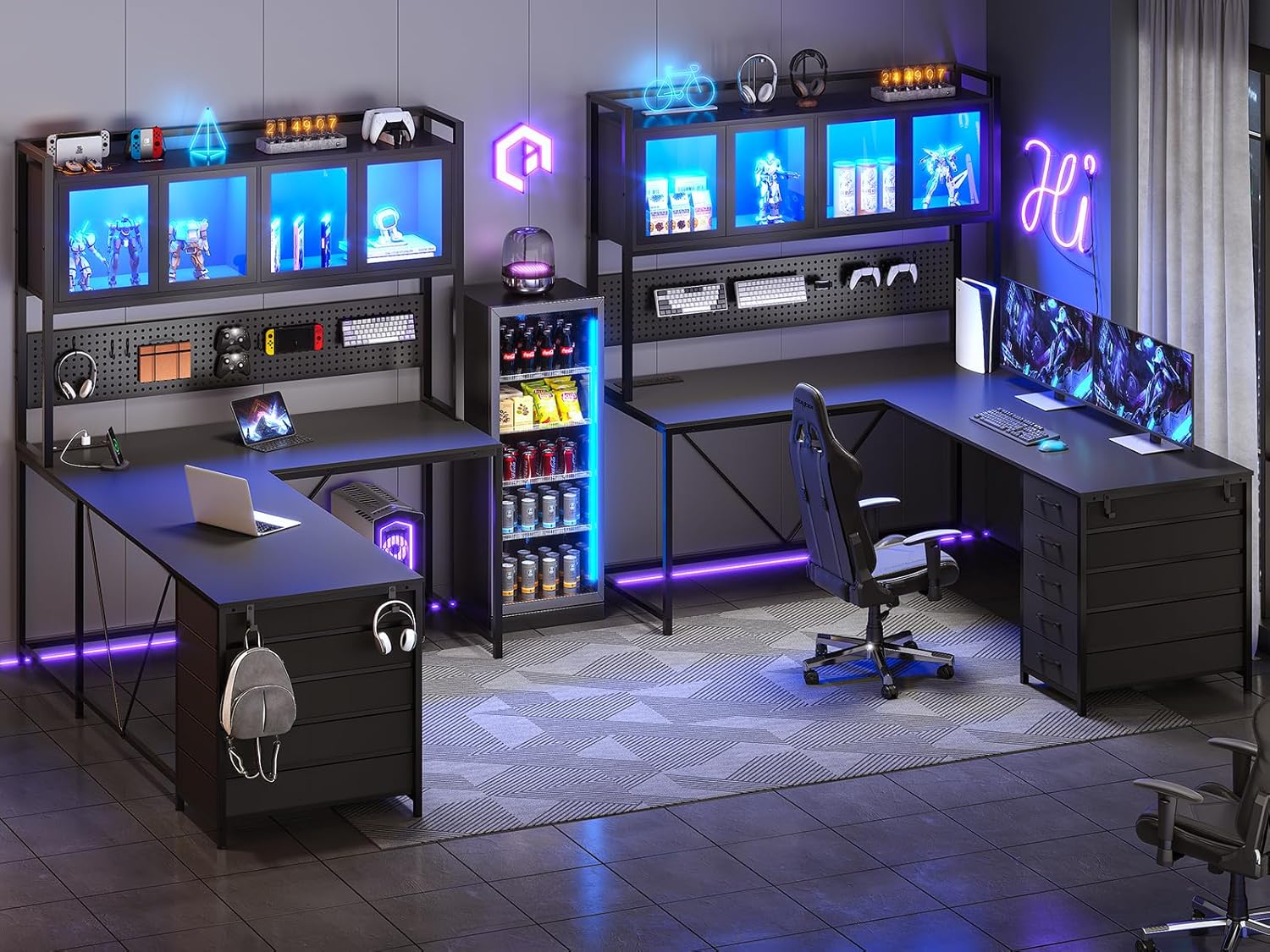 Ultimate Gamer's Corner Desk