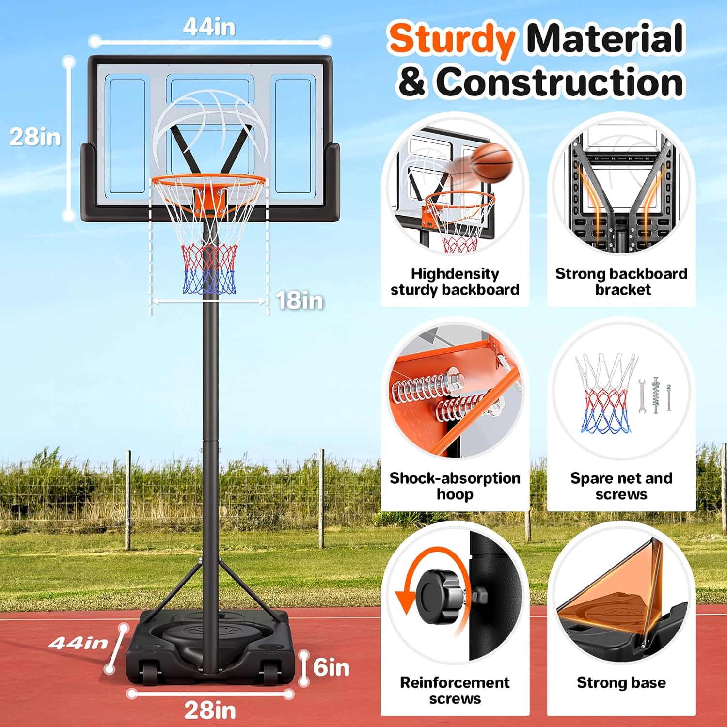 Ultimate Adjustable Basketball Hoop
