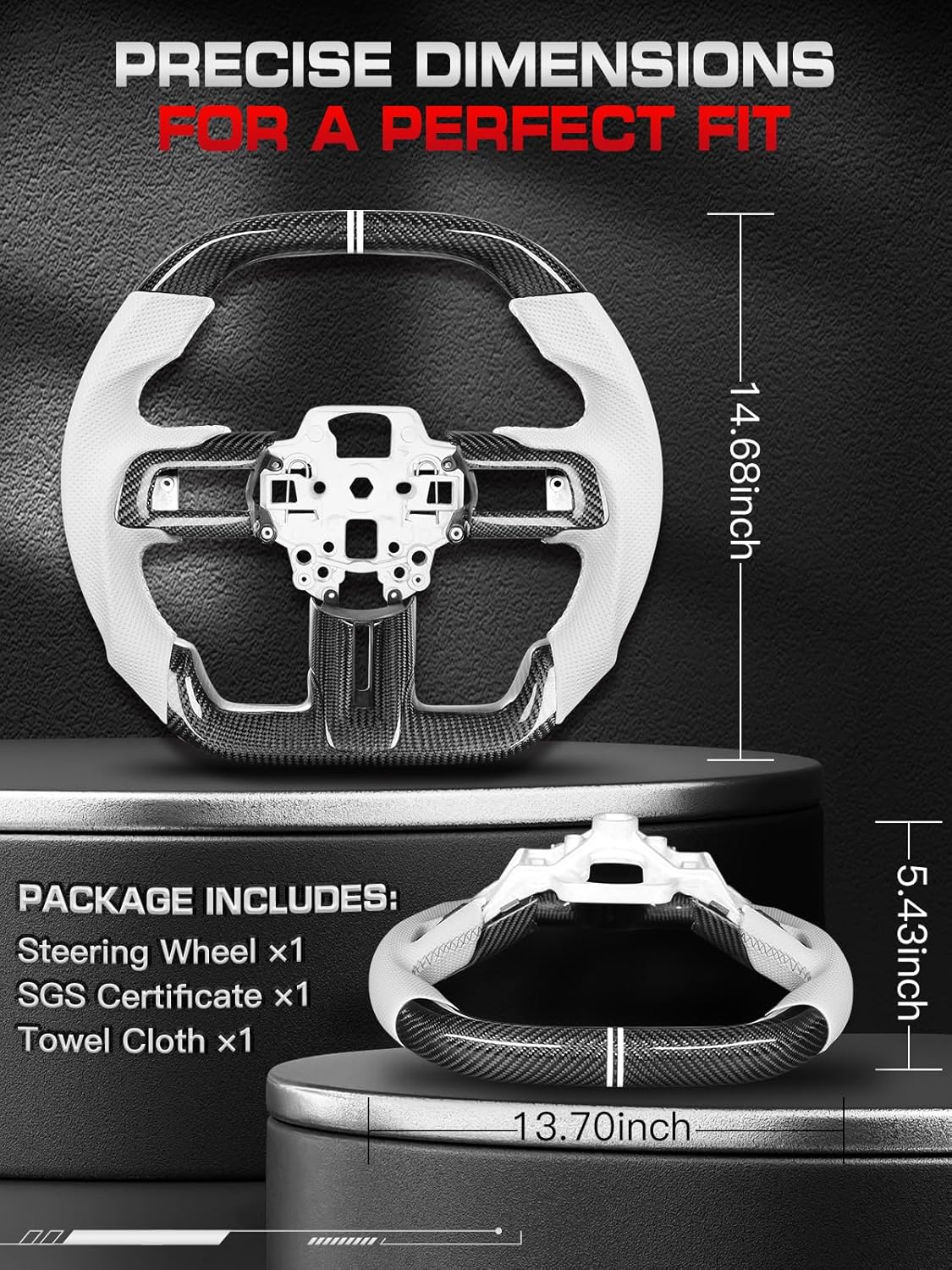 Sleek Mustang Steering Wheel