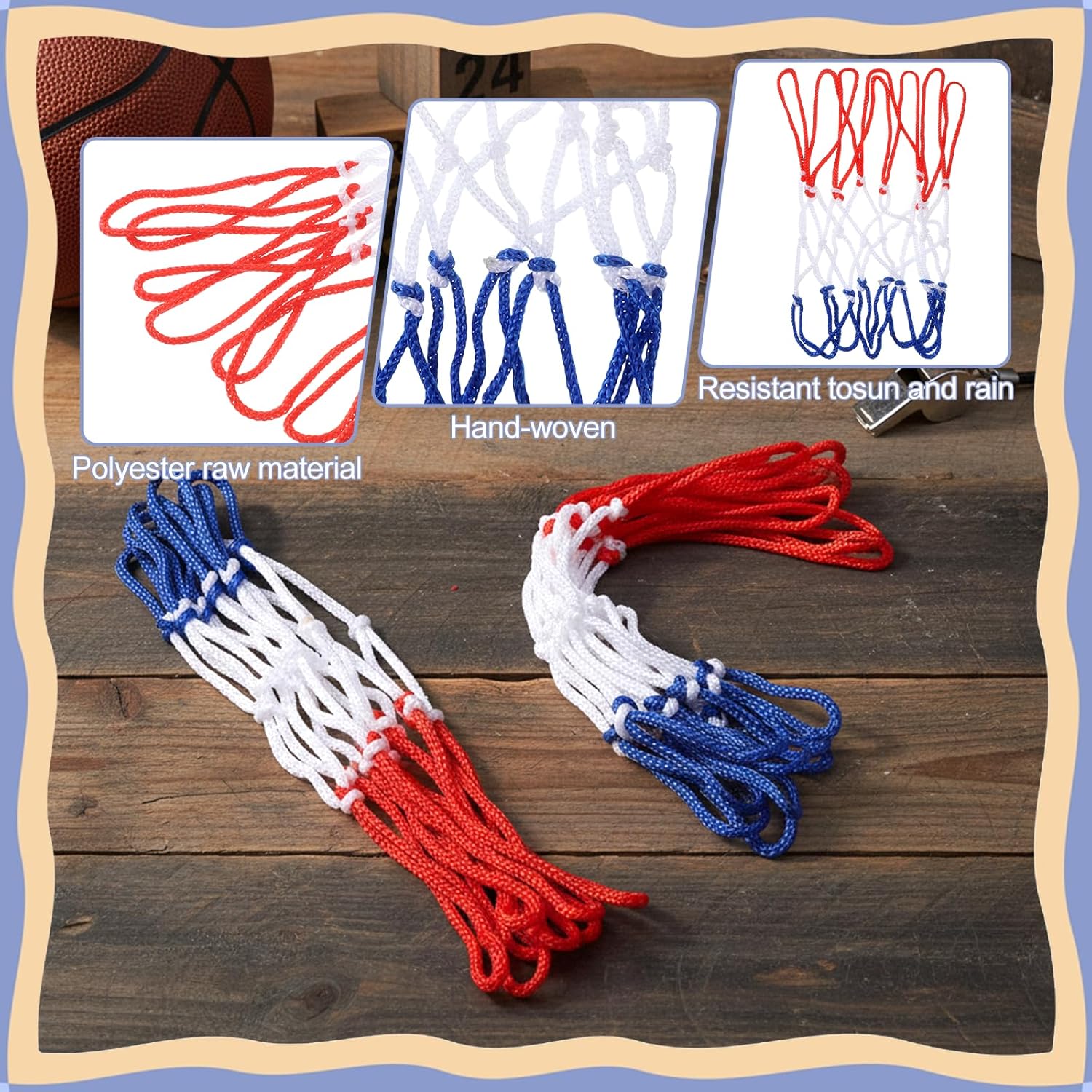 Colorful Mini Basketball Net Replacement