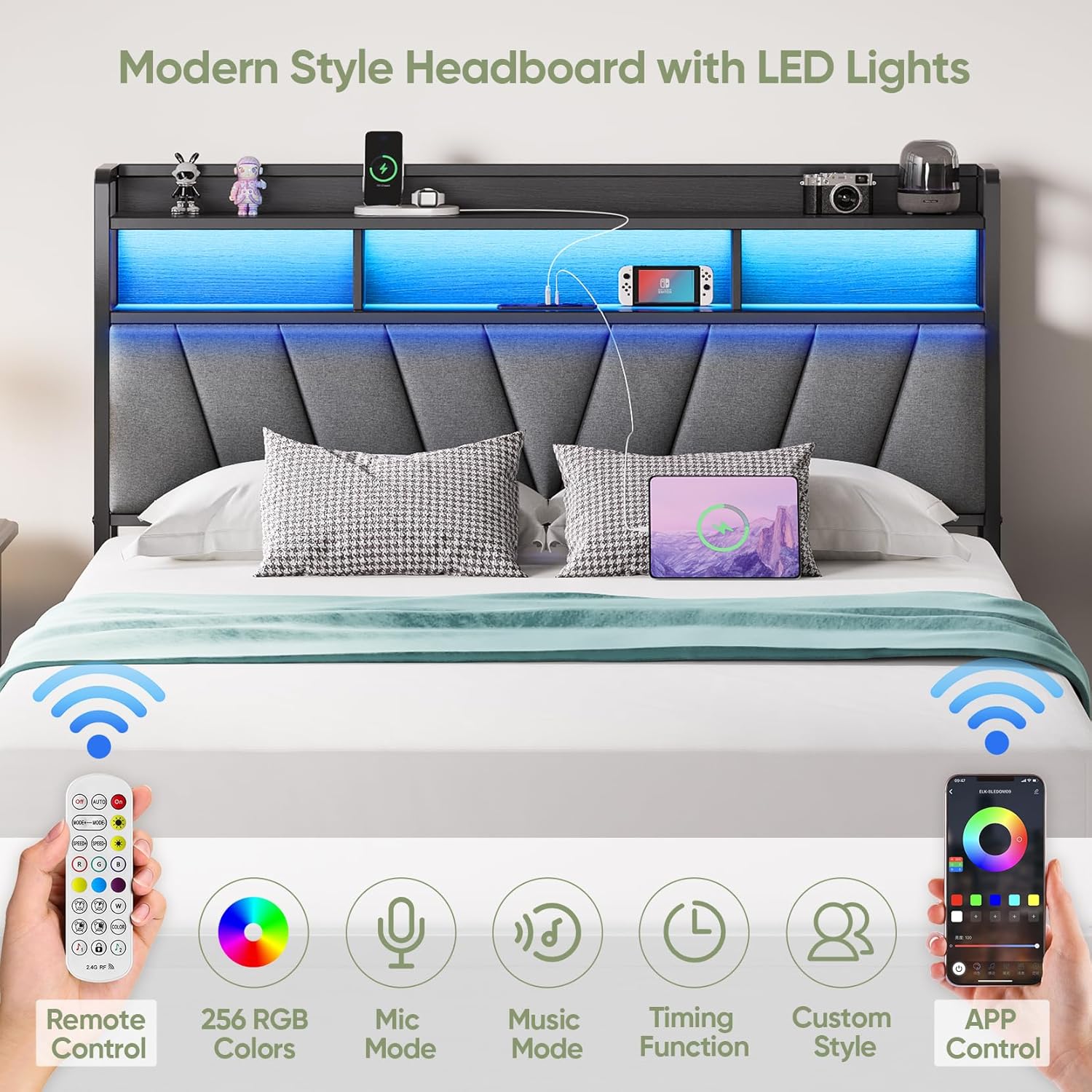 CozyDream Bed Frame with Storage