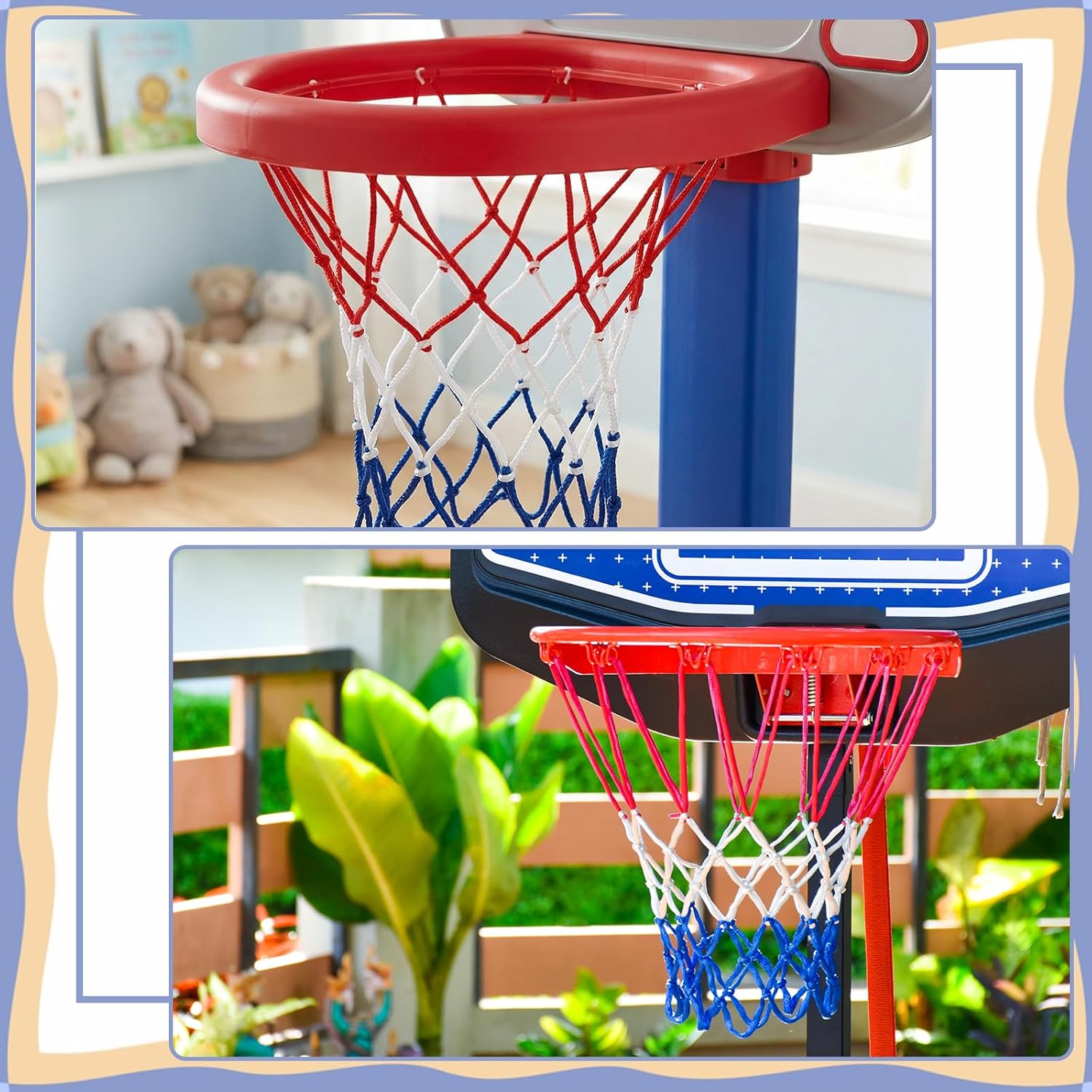 Colorful Mini Basketball Net Replacement
