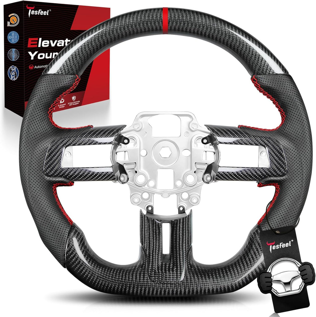 Sleek Carbon Fiber Mustang Wheel
