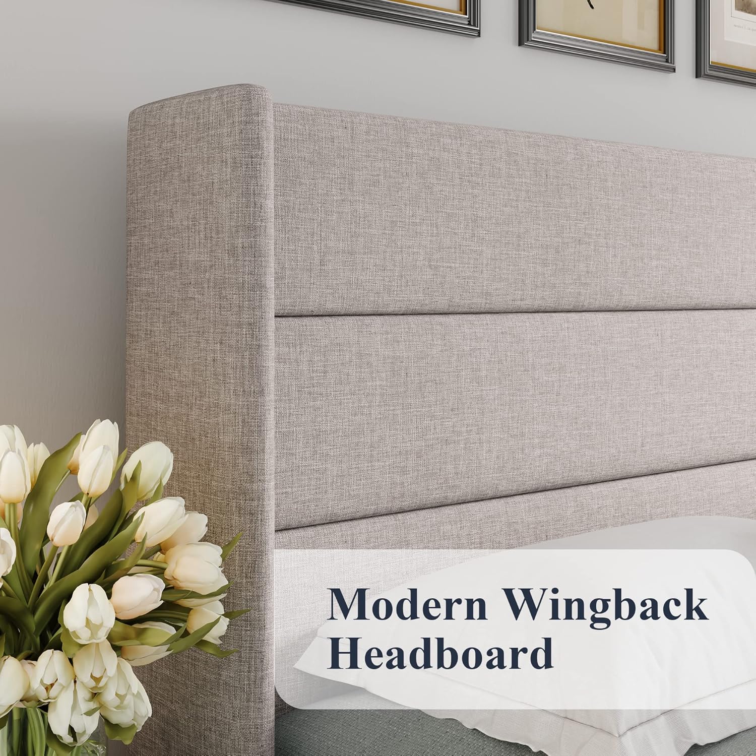 Elegant Lift-Up Storage Bed