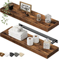 Rustic Floating Wall Shelves